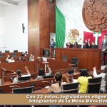 Con 23 votos, legisladores eligen a integrantes de la Mesa Directiva.