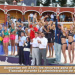 Aumentan mil 270% los recursos para el deporte en Tlaxcala durante la administración de Cuéllar.