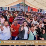 💧🏡Chiautempan entrega cerca de 150 tinacos a familias del municipio