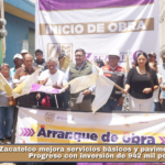Zacatelco mejora servicios básicos y pavimenta callejón Progreso con inversión de 942 mil pesos.