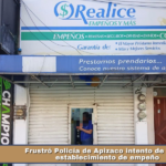 Frustró Policía de Apizaco intento de robo a establecimiento de empeño.