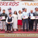 Reconoce Diputada Madai Pérez a atletas tlaxcaltecas que brillaron en el World Para Athletics Grand Prix.