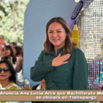 Anuncia Ana Lucía Arce que Bachillerato Margarita Maza se ubicará en Tlaltepango.