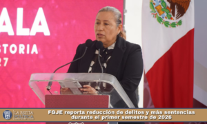 FGJE reporta reducción de delitos y más sentencias durante el primer semestre de 2026.