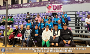 Adultos mayores de Chiautempan clasifican a la etapa federal de las Olimpiadas de Oro.