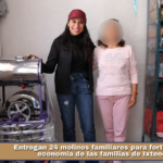 Entregan 24 molinos familiares para fortalecer la economía de las familias de Ixtenco..
