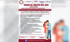 Campaña de Registro Civil 2026: Ayuntamiento de Panotla invita al registro gratuito de nacimiento para niñas y niños.