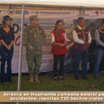 Arranca en Huamantla campaña estatal para prevenir accidentes; reportan 720 hechos viales en 2026.
