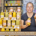 Desde el mercado de artesanos de la capital “Guarda Frutz” acerca a la ciudadanía productos elaborados a base de frutas.