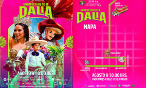 Las calles de Huamantla se preparan para recibir el gran Desfile de la Dalia.