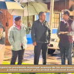 Supervisa presidente municipal avances de las acciones de “Más territorio y menos escritorio” en la unidad habitacional Cuatro Señoríos.