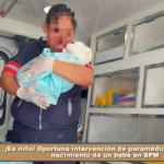 ¡Es niño! Oportuna intervención de paramédicos ayuda al nacimiento de un bebé en SPM.