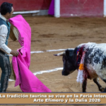 La tradición taurina se vive en la Feria Internacional del Arte Efímero y la Dalia 2026.