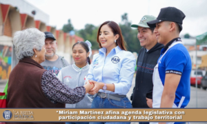 Miriam Martínez afina agenda legislativa con participación ciudadana y trabajo territorial.