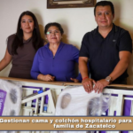 Gestionan cama y colchón hospitalario para beneficiar a familia de Zacatelco.