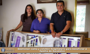 Gestionan cama y colchón hospitalario para beneficiar a familia de Zacatelco.