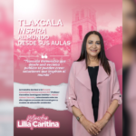 Lilia Caritina reconoce a secundaria tlaxcalteca que destaca entre las mejores del mundo por su acción ambiental.