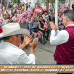 Invaluable labor de quienes construyeron Tlaxcala: Alfonso Sánchez; suma el respaldo de adultos mayores.