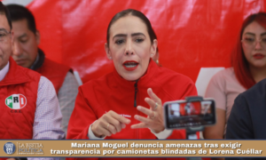Mariana Moguel denuncia amenazas tras exigir transparencia por camionetas blindadas de Lorena Cuéllar.
