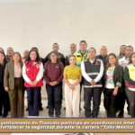 Ayuntamiento de Tlaxcala participa en coordinación interinstitucional para fortalecer la seguridad durante la carrera “Todo México Salvando Vidas”.