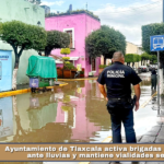 Ayuntamiento de Tlaxcala activa brigadas de atención ante lluvias y mantiene vialidades seguras.