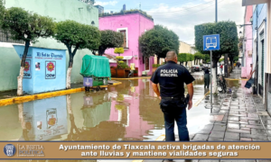 Ayuntamiento de Tlaxcala activa brigadas de atención ante lluvias y mantiene vialidades seguras.