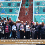 Grupo de adultos mayores de Tetlanohcan disfruta viaje recreativo a Chignahuapan.