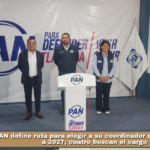 PAN define ruta para elegir a su coordinador estatal rumbo a 2027; cuatro buscan el cargo.