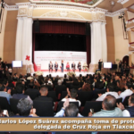 Carlos López Suárez acompaña toma de protesta de nueva delegada de Cruz Roja en Tlaxcala.