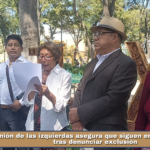 Unión de las izquierdas asegura que siguen en la contienda tras denunciar exclusión.