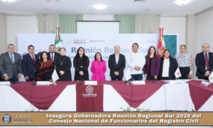 Inaugura Gobernadora Reunión Regional Sur 2026 del Consejo Nacional de Funcionarios del Registro Civil.