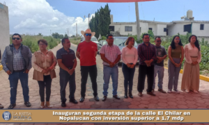 Inauguran segunda etapa de la calle El Chilar en Nopalucan con inversión superior a 1.7 mdp.
