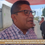 Pedro Pérez defiende transparencia de su gobierno tras aprobación de la cuenta pública de Nopalucan.