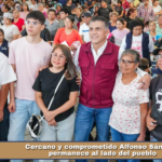 Cercano y comprometido Alfonso Sánchez permanece al lado del pueblo.