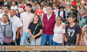 Cercano y comprometido Alfonso Sánchez permanece al lado del pueblo.