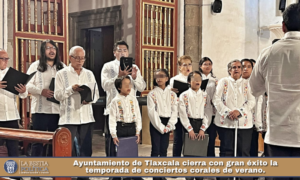Ayuntamiento de Tlaxcala cierra con gran éxito la temporada de conciertos corales de verano.