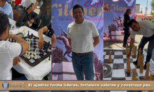 El ajedrez forma líderes, fortalece valores y construye paz.