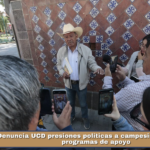 Denuncia UCD presiones políticas a campesinos mediante programas de apoyo.