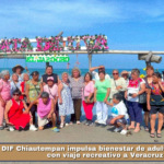DIF Chiautempan impulsa bienestar de adultos mayores con viaje recreativo a Veracruz.