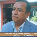 Idelfonso Carro deja en manos de la ciudadanía definir su futuro político.