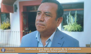 Idelfonso Carro deja en manos de la ciudadanía definir su futuro político.