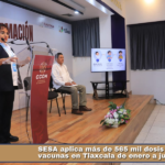 SESA aplica más de 565 mil dosis de vacunas en Tlaxcala de enero a julio.