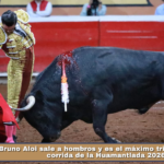 Bruno Aloi sale a hombros y es el máximo triunfador de la corrida de la Huamantlada 2026.