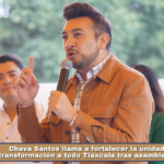 Chava Santos llama a fortalecer la unidad y llevar la transformación a todo Tlaxcala tras asamblea de Amaxac.