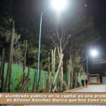 El alumbrado público en la capital es una promesa cumplida de Alfonso Sánchez García que hoy tiene continuidad.
