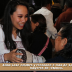 Aline Lazo celebra y reconoce a más de 1,000 adultos mayores de Ixtenco.