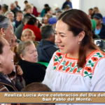 Realiza Lucía Arce celebración del Día del Abuelo en San Pablo del Monte.
