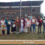 Destaca amplia participación en la muestra gastronómica de la dalia.