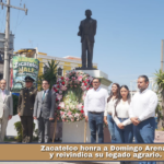 Zacatelco honra a Domingo Arenas y reivindica su legado agrario.