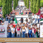 Al grito de ¡COORDINADOR! y acompañado con más de cinco mil ciudadanos Alfonso Sánchez García se perfila para coordinador en Tlaxcala.